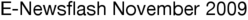 E-Newsflash November 2009