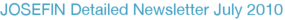 JOSEFIN Detailed Newsletter July 2010