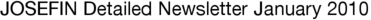 JOSEFIN Detailed Newsletter January 2010