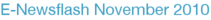 E-Newsflash November 2010